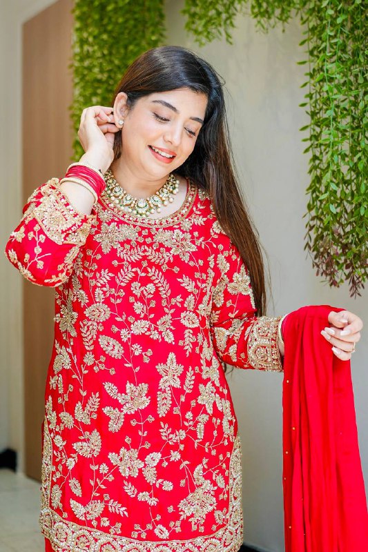 Heavy Embroidered Designer Sharara Suit with Dupatta