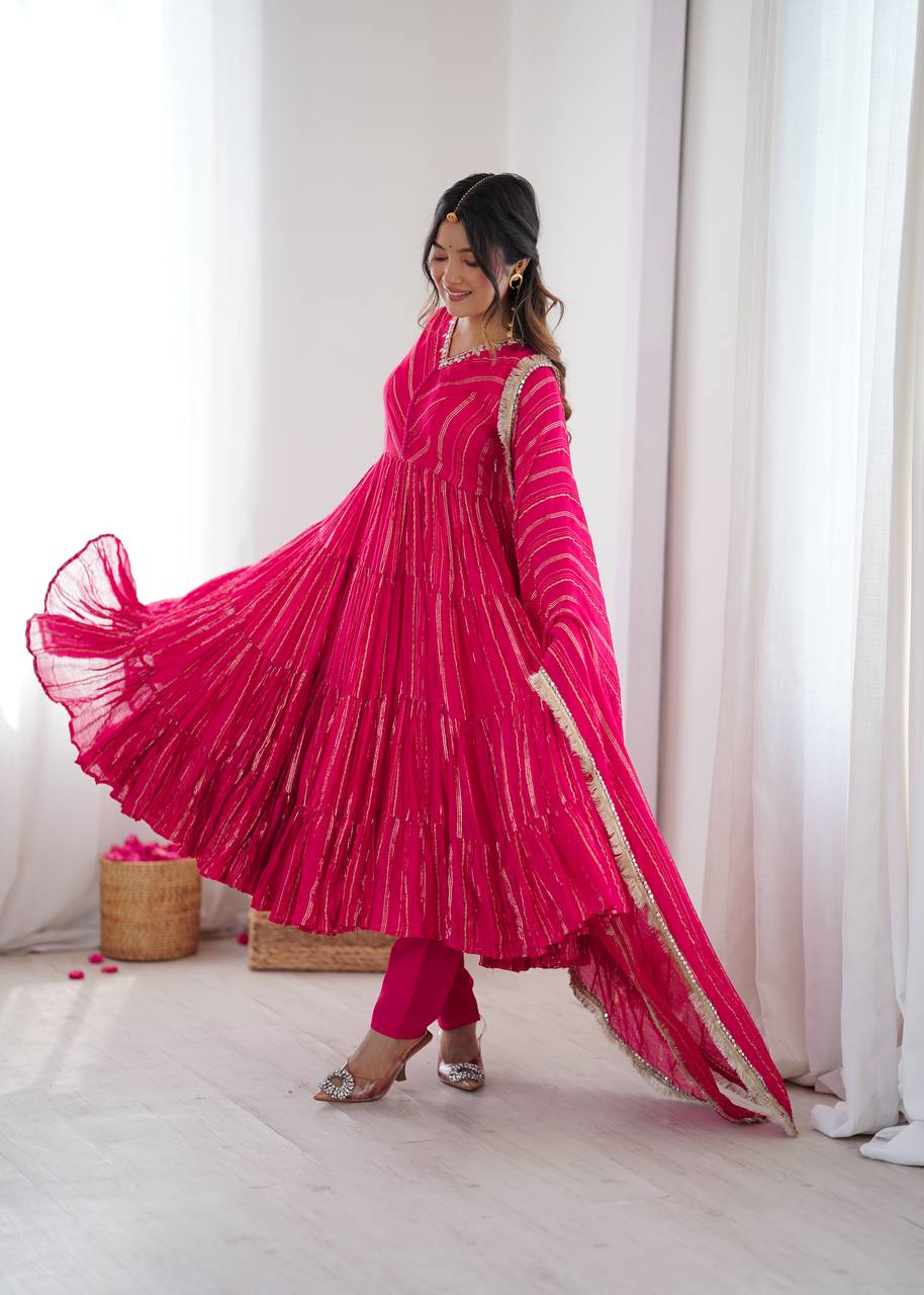 Royal Flair Pleated Kurta Set