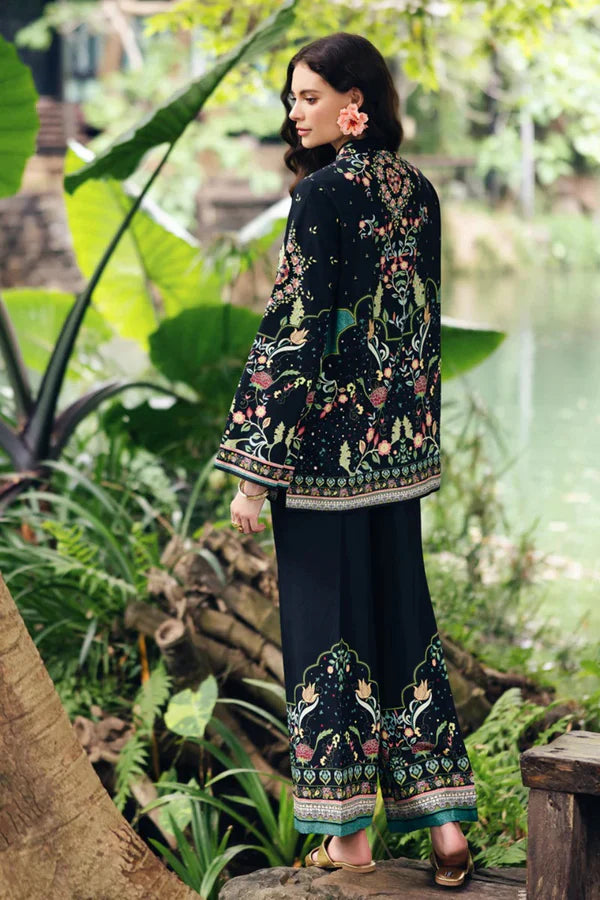 Trendy Black Floral Co-Ord Suit – Luxe Edition