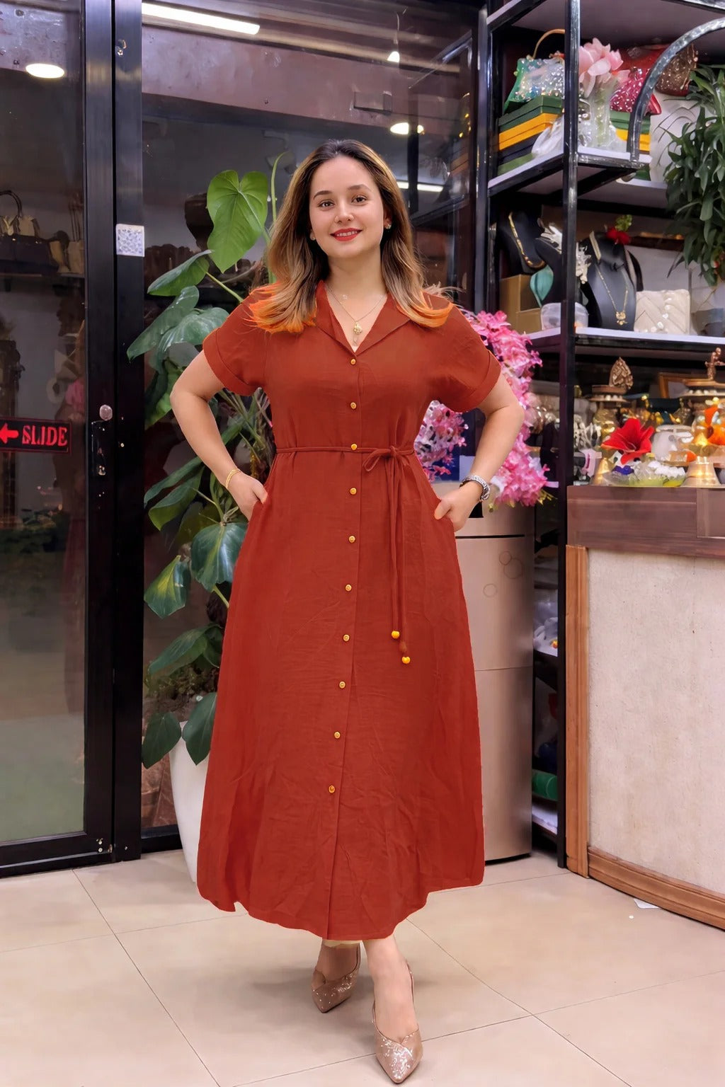 Designer Rayon Casual Wear Dress