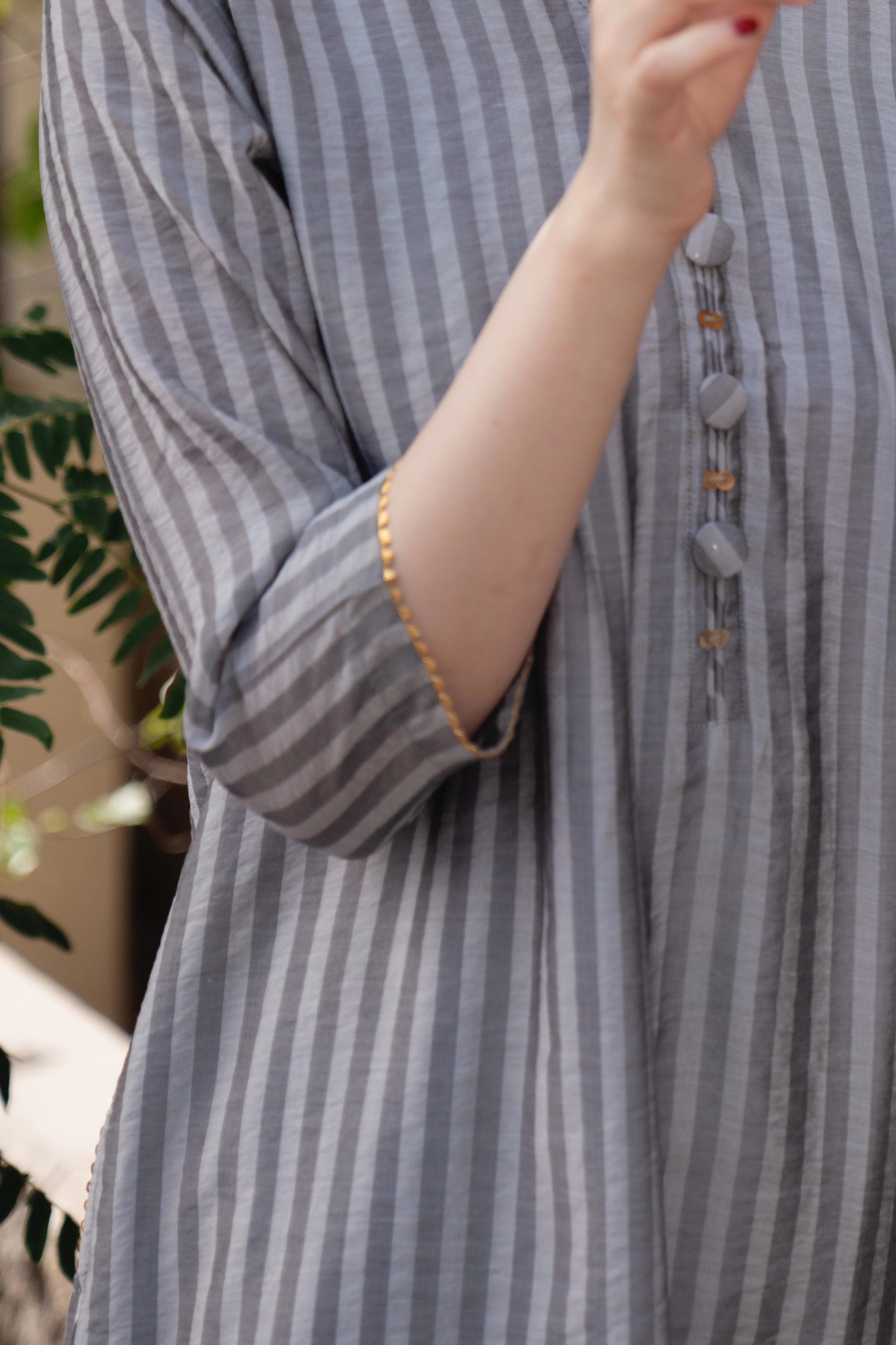 Premium Striped Kurta Pant Co-Ord Set for Women