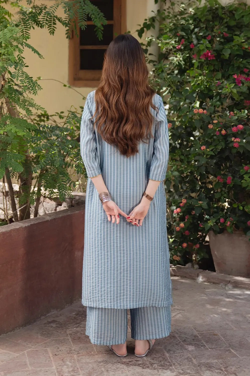 Premium Striped Kurta Pant Co-Ord Set for Women
