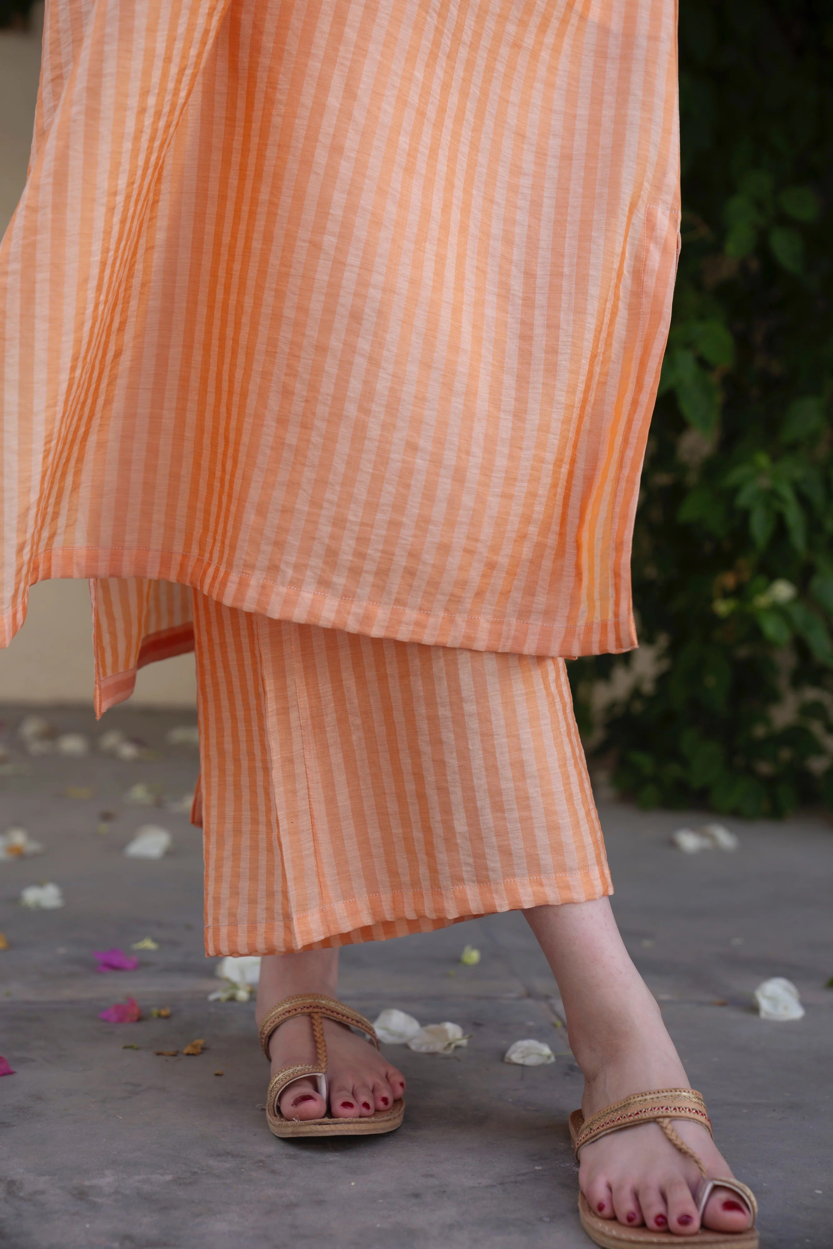 Premium Striped Kurta Pant Co-Ord Set for Women