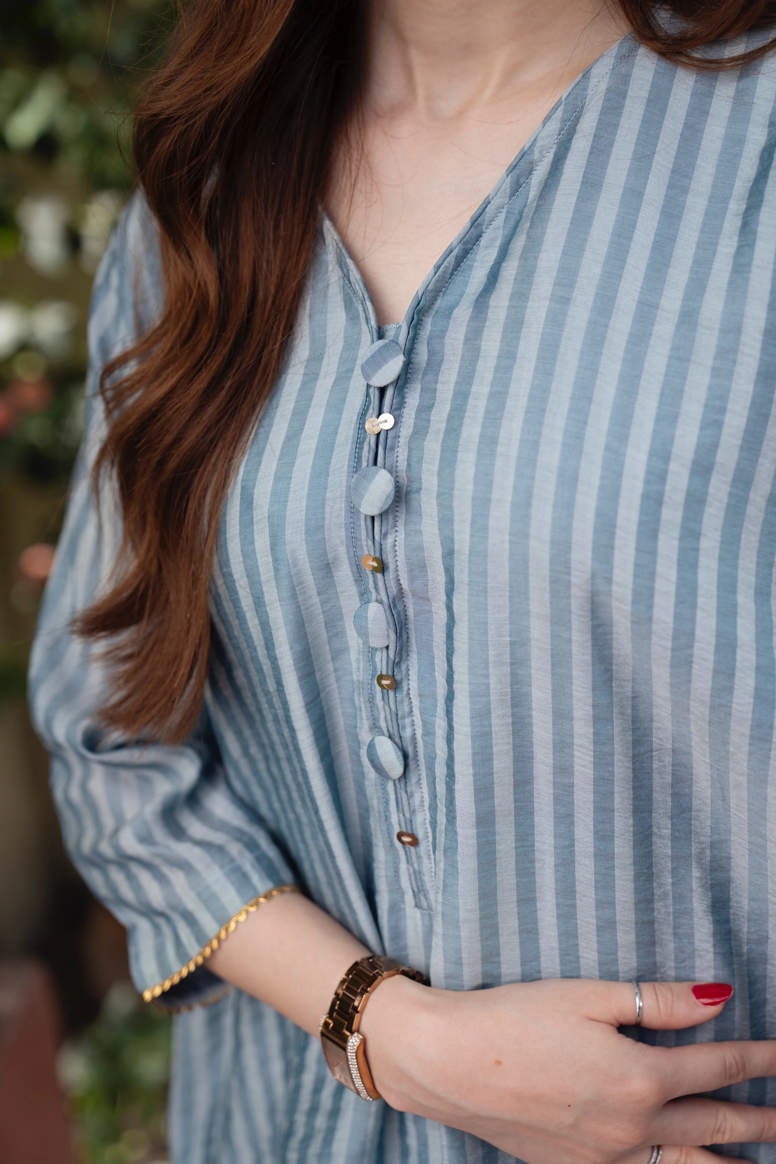 Premium Striped Kurta Pant Co-Ord Set for Women