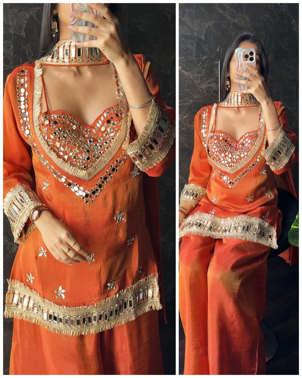 The Mirror Reflection Handcrafted Gota Patti & Mirror-Work Sets