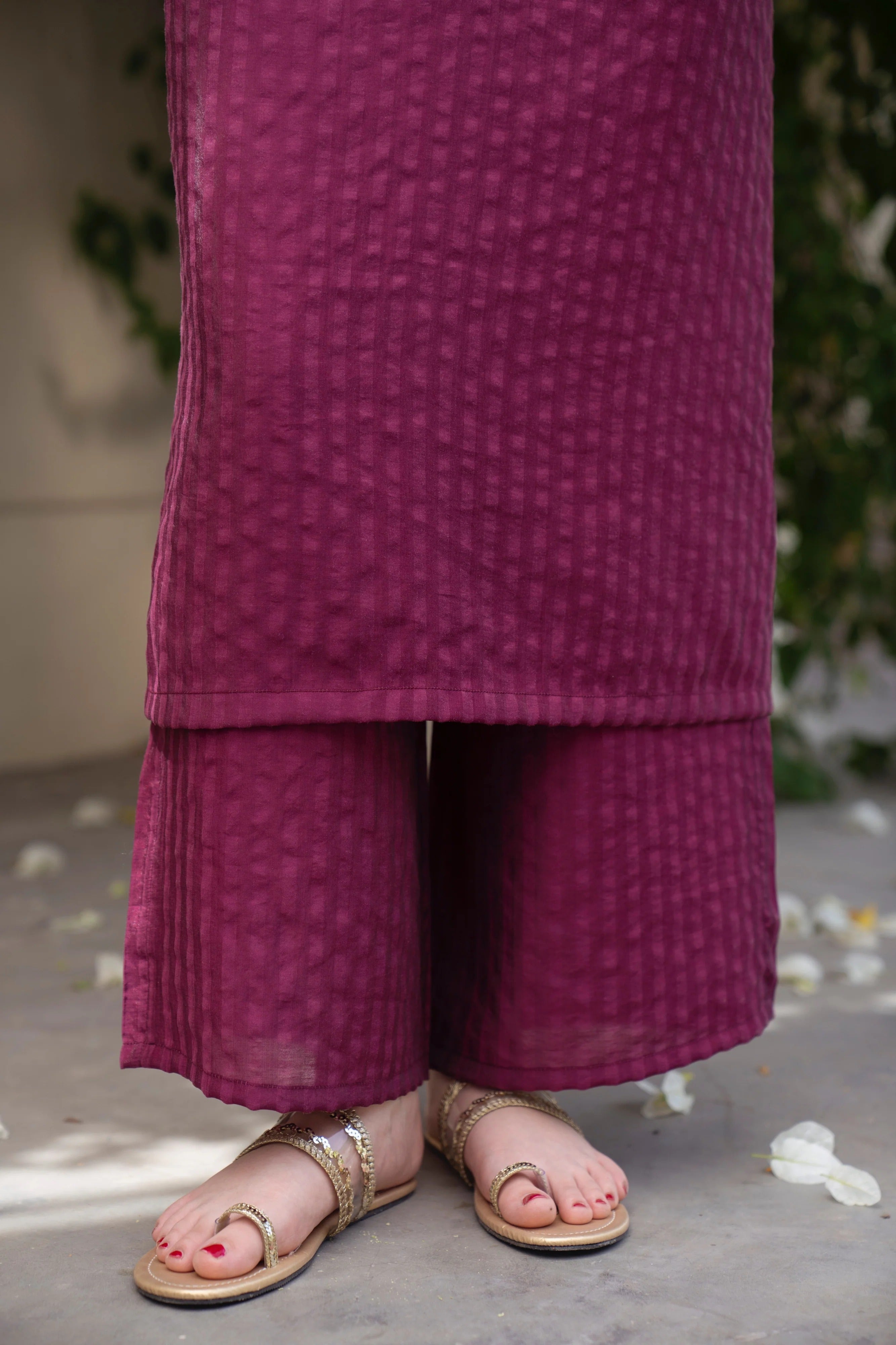 Premium Striped Kurta Pant Co-Ord Set for Women