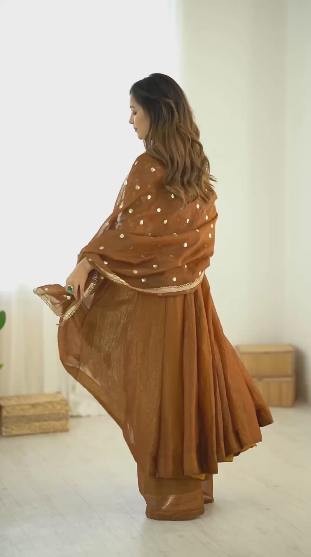 Graceful Silk Blend Anarkali with Heavy Embroidery