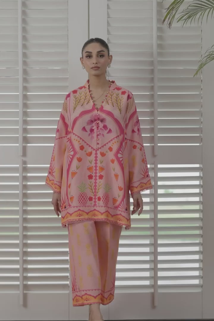 Digital Printed Muslin Co-Ord Set – Chic, Comfy & Effortless